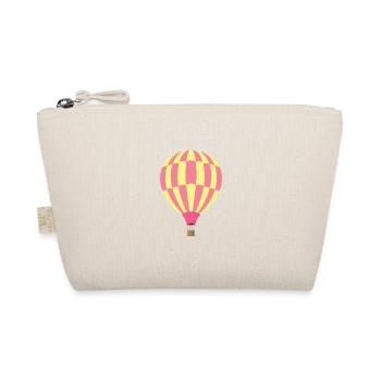 Montgolfière rose jaune – Clipart mignonne - Trousse biologique - nature - Devant