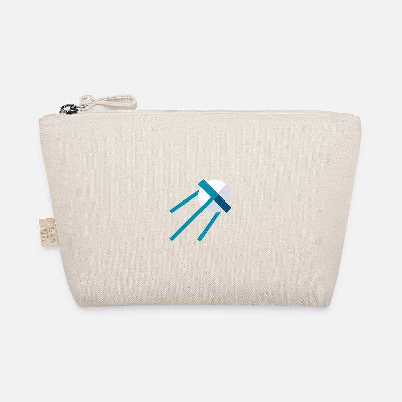Satellite in Space – Blue Space Icon Organic Pouch