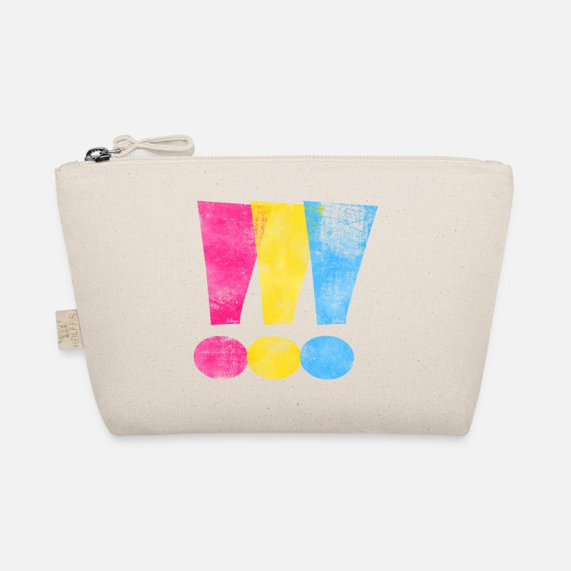 Pansexual Pride Exclamation Points Organic Pouch