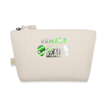 People real | Alien Ufo spaceship gift idea - Organic Pouch - nature - Front
