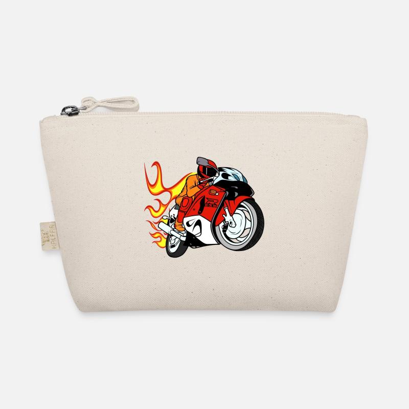 Motorrad Bike - Bio-Täschchen - Natur