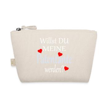 frage willst du meine Patentante sein - Bio-Täschchen - Natur - Vorne