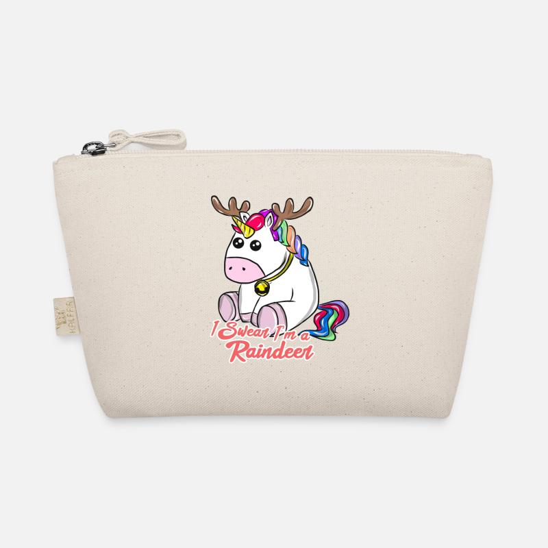 Weihnachten Einhorn Bio-Täschchen
