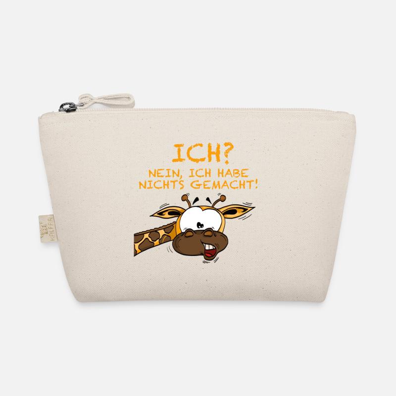 Ich war es nicht Giraffe - Bio-Täschchen - Natur