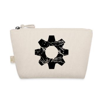 old scratch cracks stamp engineer gear wheel danger - Organic Pouch - nature - Front