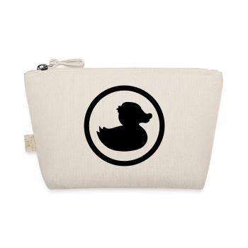 cercle logo rond en caoutchouc de canard grinçant logo badeente e - Trousse biologique - nature - Devant