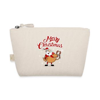 Drunk Santa and Reindeer - Bio-Täschchen - Natur - Vorne