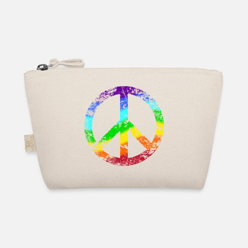 Peace-Zeichen Regenbogen Toleranz Frieden Graffiti Bio-Täschchen