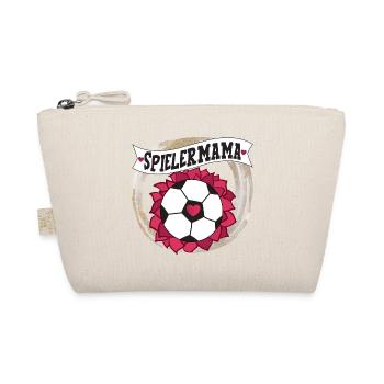Spielermama Fußball Liebe Herz - Bio-Täschchen - Natur - Vorne
