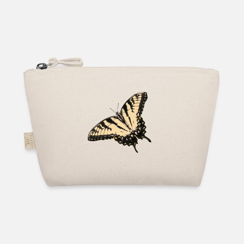 Lemon Butterfly Illustration Organic Pouch