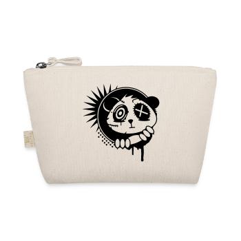A sticker with panda bear head - Organic Pouch - nature - Front