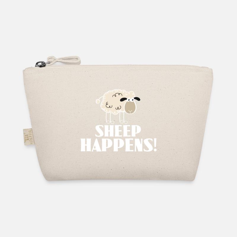 SHEEP HAPPENS - ist so, wie es ist - Bio-Täschchen - Natur