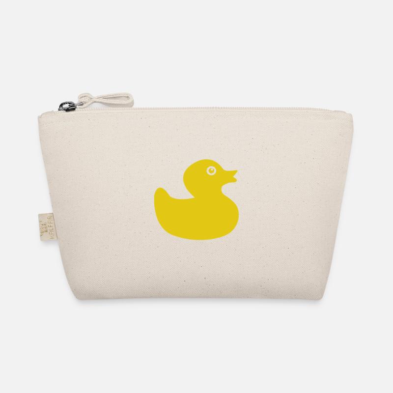 Squeaky duck rubber bath bath Organic Pouch