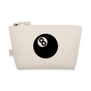 Billiards 8ball billiard ball 8 - Organic Pouch - nature - Front
