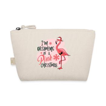in the dreaming of a pink christmas - Organic Pouch - nature - Front