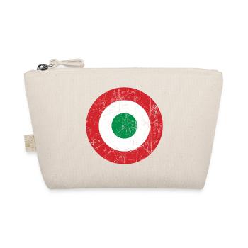Italy coccarda with vintage effect - Organic Pouch - nature - Front