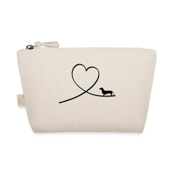 Dachshund I Dackelliebhaber Geschenk I Hund - Bio-Täschchen - Natur - Vorne