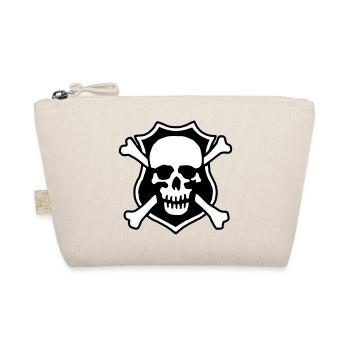 skull_032013_b_2c - Organic Pouch - nature - Front