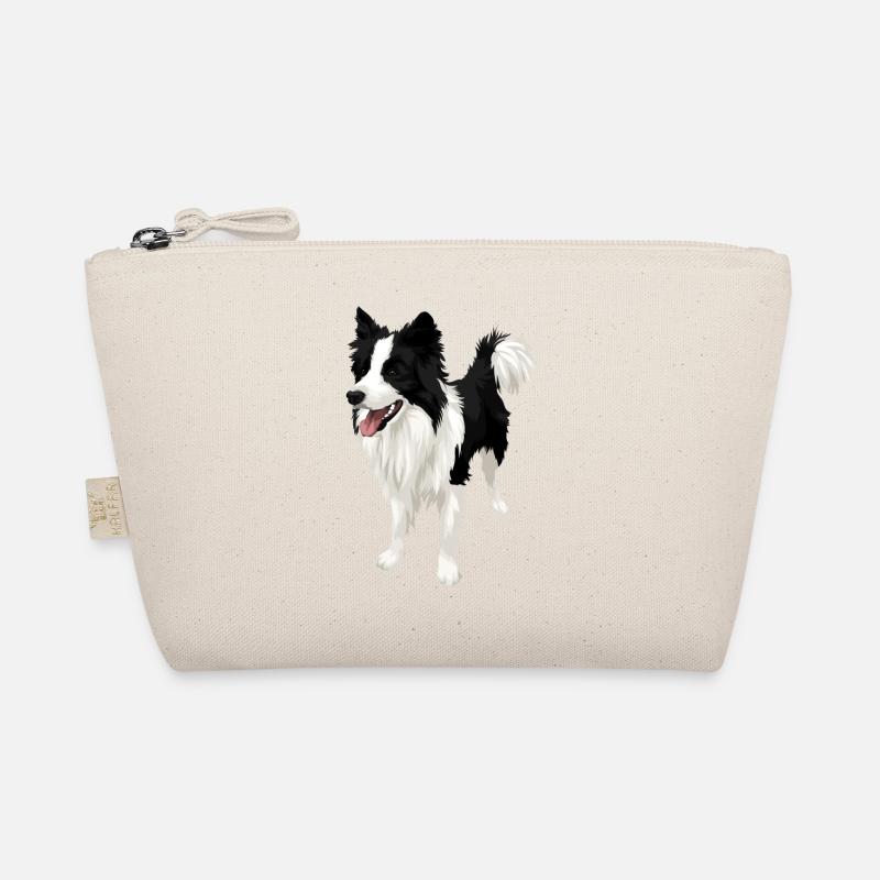 Limited! Border Collie Love - Bio-Täschchen - Natur
