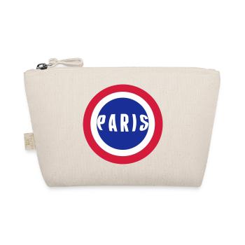 Paris Frankreich Flagge - Bio-Täschchen - Natur - Vorne