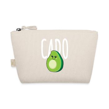 Avocado Cado Partner Couple Friends - Gift Idea - Organic Pouch - nature - Front