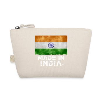 T-shirt pochoir drapeau Made in India - Trousse biologique - nature - Devant