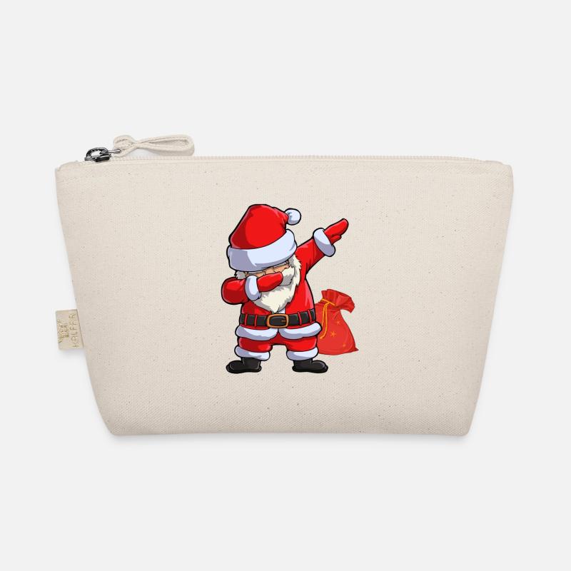 Weihnachtsmann Santa Claus - Bio-Täschchen - Natur