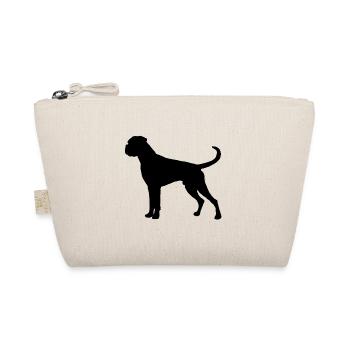 Boxer Dog German Boxer Silhouette Pet - Organic Pouch - nature - Front