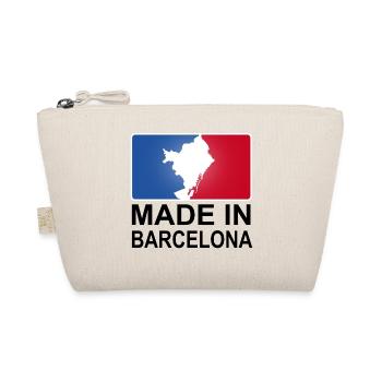 sportliches Logo Made in Barcelona - Bio-Täschchen - Natur - Vorne