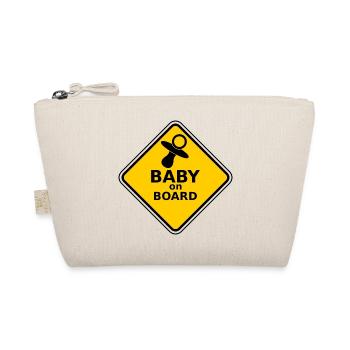 Baby an Bord - Bio-Täschchen - Natur - Vorne