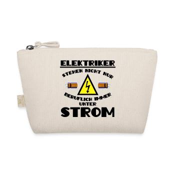 Elektriker stehen ständig unter Spannung - Bio-Täschchen - Natur - Vorne