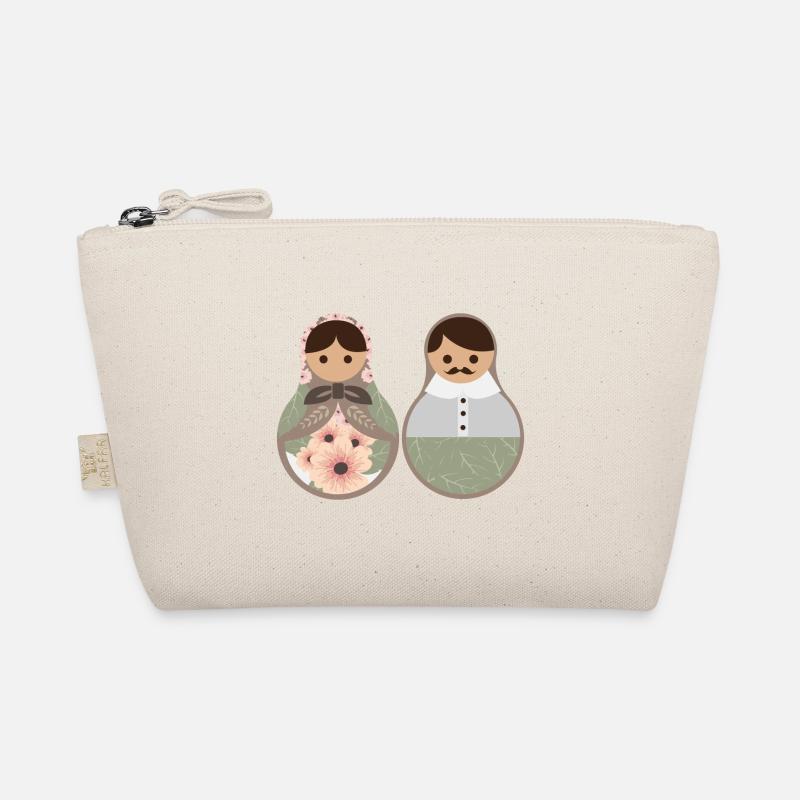 Russia Lovers Matryoshka Dolls Gift Organic Pouch