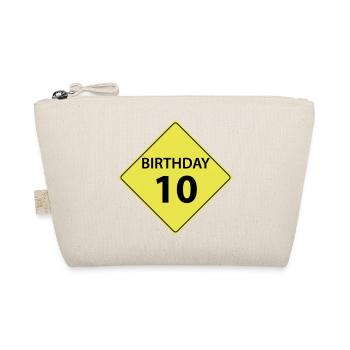 Anniversaire de signe de circulation 10 - Trousse biologique - nature - Devant