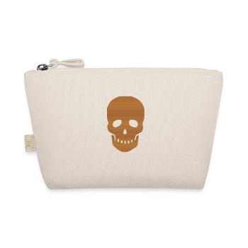 Totenkopf | Wilder Westen Piraten Schädel Geschenk - Bio-Täschchen - Natur - Vorne