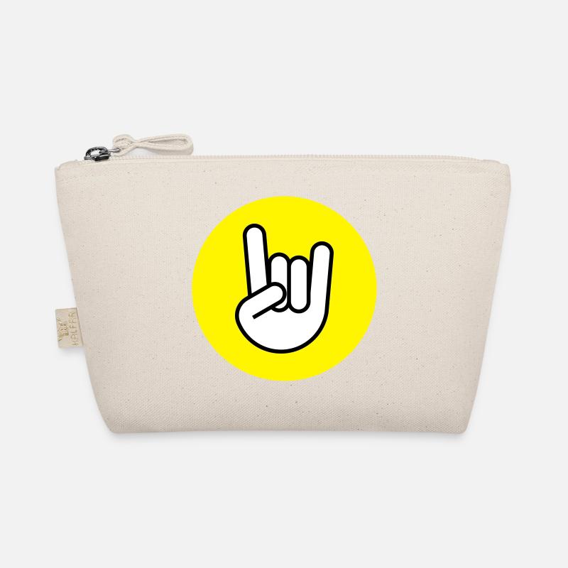 Pommes fork circle yellow Organic Pouch