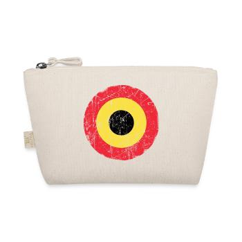 Belgium aeronautical cockade vintage effect - Organic Pouch - nature - Front