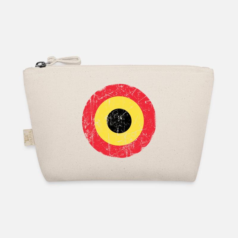 Belgium aeronautical cockade vintage effect Organic Pouch