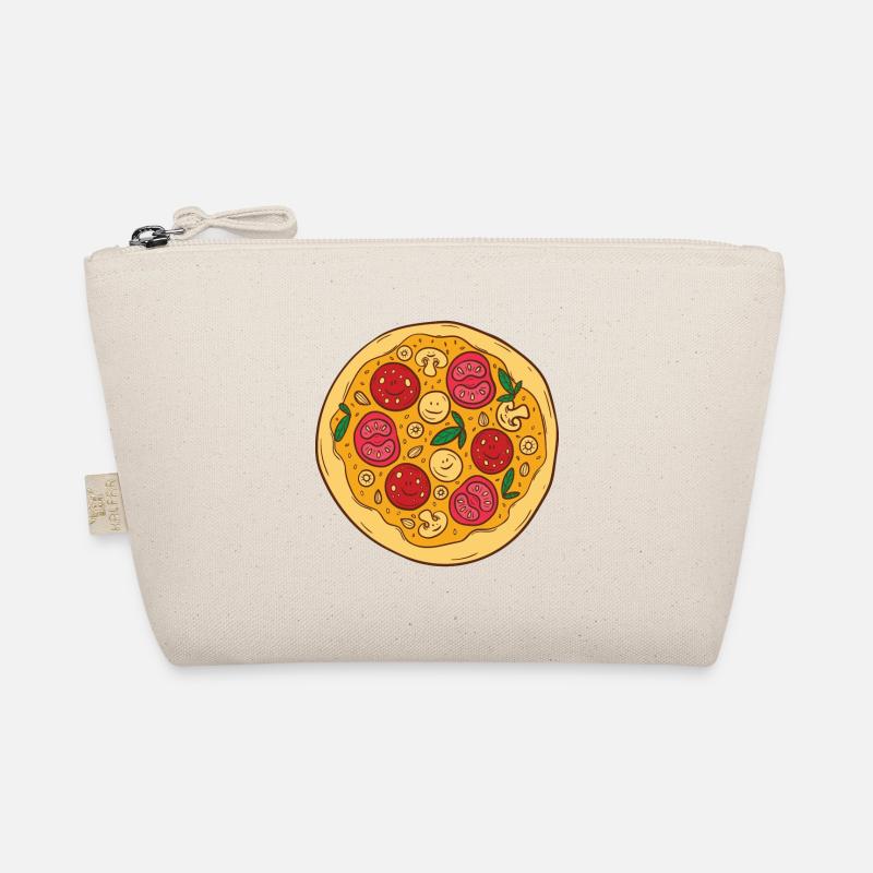 Pizza Tomate Champignons Geschenk Bio-Täschchen