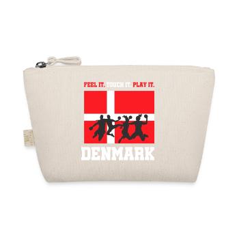 Handball Dänemark Denmark WM Geschenk - Bio-Täschchen - Natur - Vorne