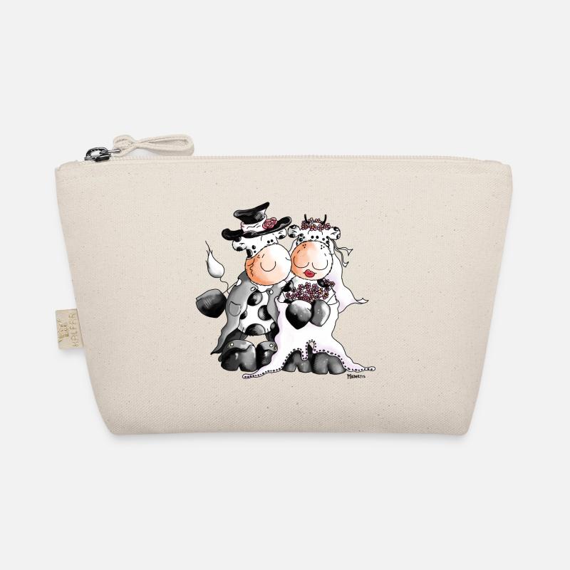 Cow Wedding - Bride - bridegroom - cows Organic Pouch