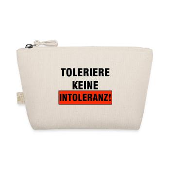 Racism Refugees Fascism Antifa Gift - Organic Pouch - nature - Front