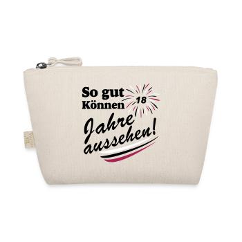 18. Geburtstag ,Volljährig , So Gut (25) - Bio-Täschchen - Natur - Vorne