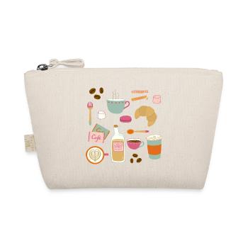 Drawing Coffee in a Cafe - Organic Pouch - nature - Front