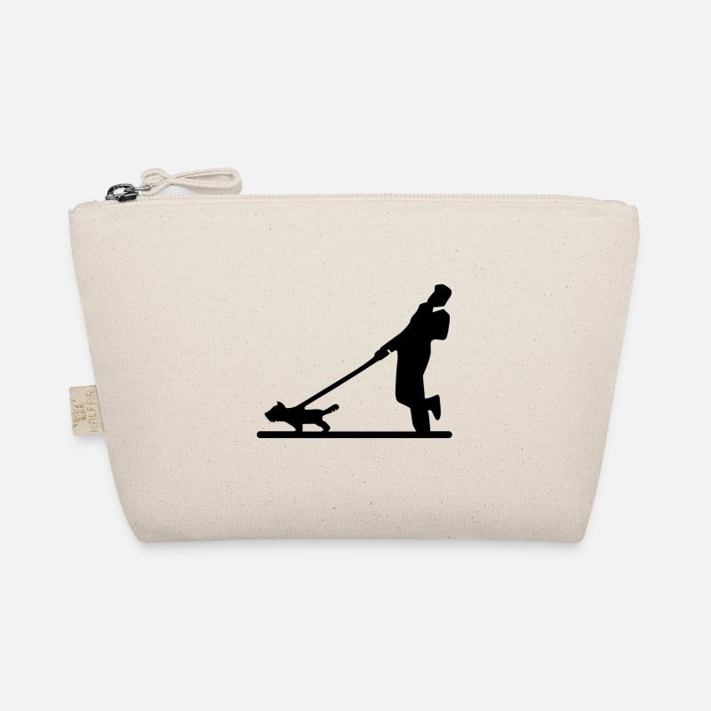 Dog pulls on a leash Organic Pouch