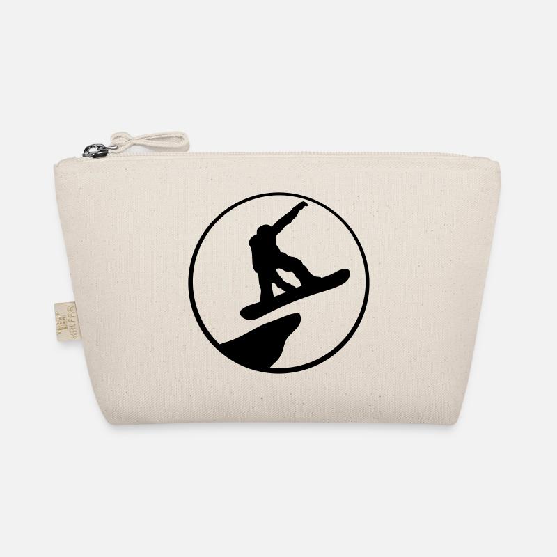 sun cliff moon night mountains drive snowboard spr Organic Pouch