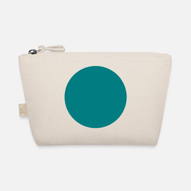 A blue circle Organic Pouch