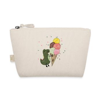 Dino avec crème glacée - Trousse biologique - nature - Devant
