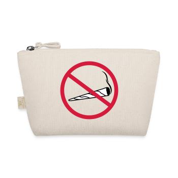 joint forbidden shield zone no clipart logo hemp - Organic Pouch - nature - Front