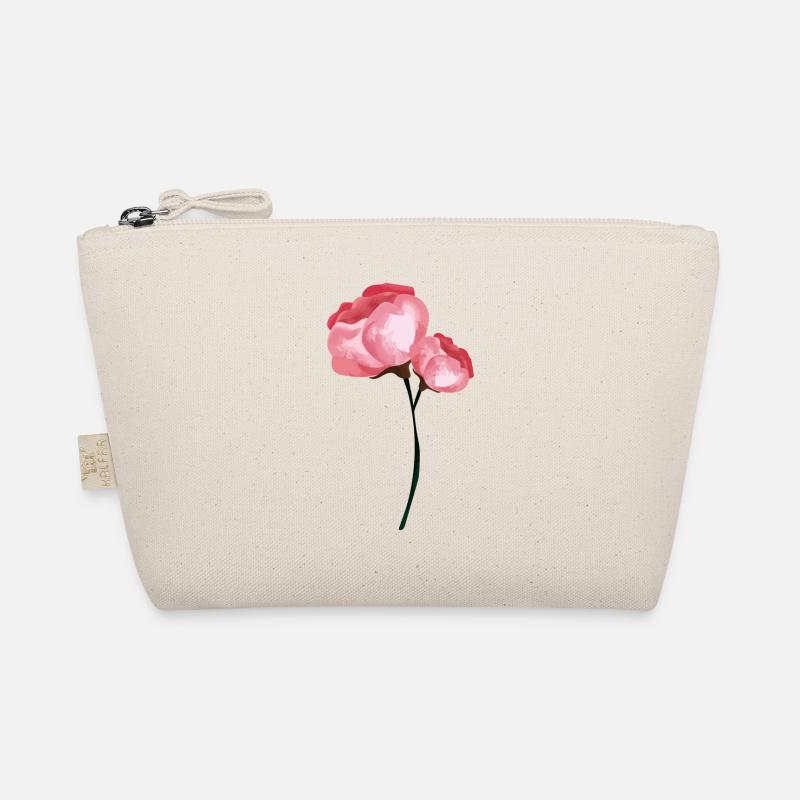 Flower Spring Peony Pink - Gift Idea Organic Pouch