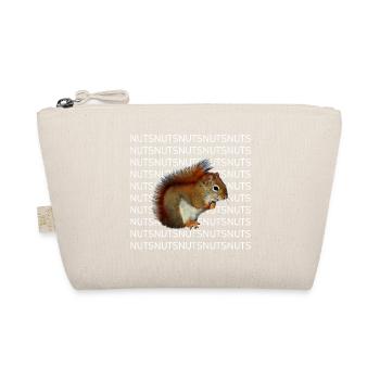 Squirrel photo nuts tree forest animal gift - Organic Pouch - nature - Front